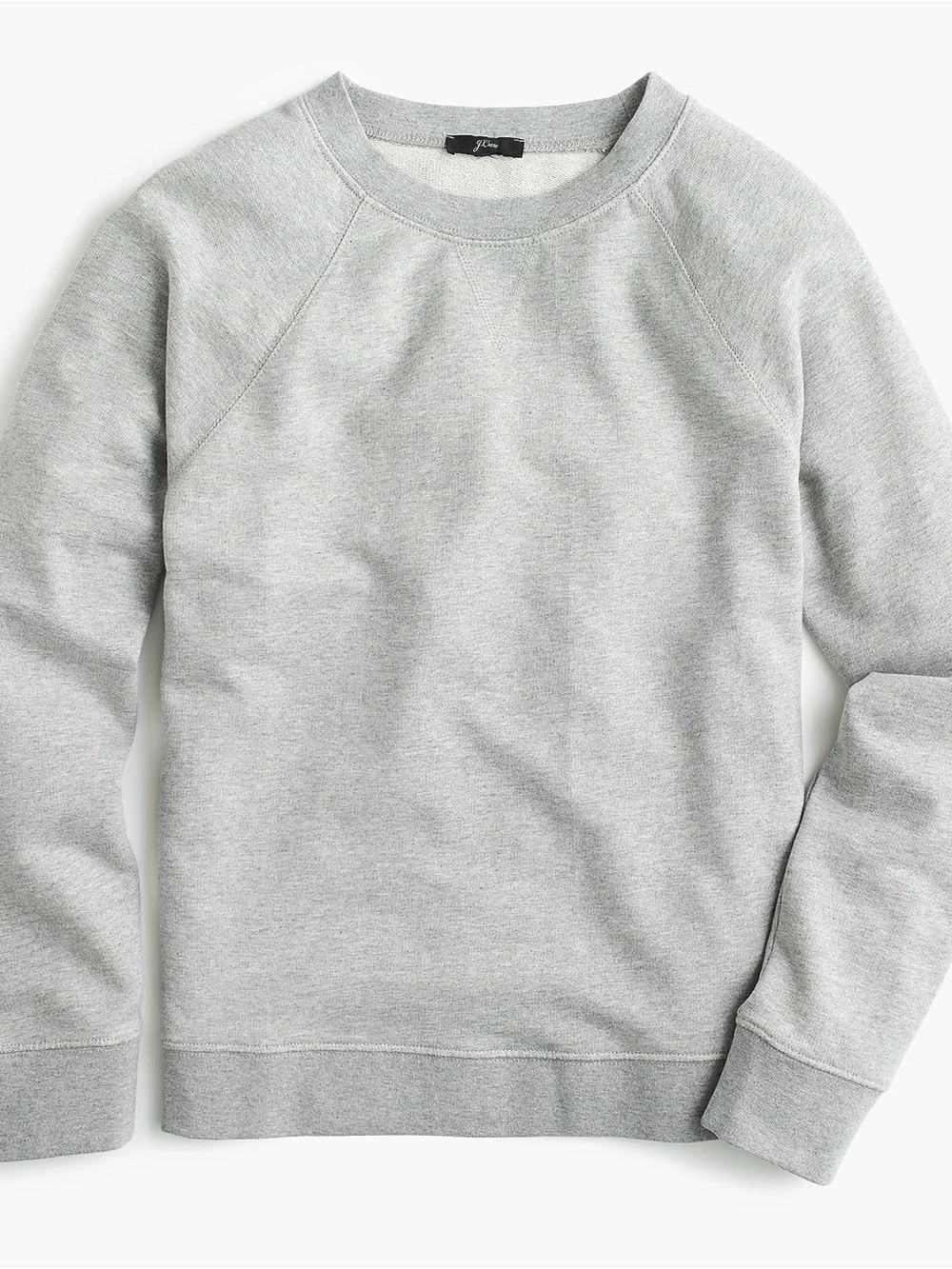 J.Crew Grey French Terry Raglan Sleeve Crewneck Sweatshirt Size Small K6378